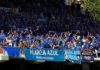 La marea azul del Getafe asaltará el Estadio Municipal de Santo Domingo en el derbi madrileño frente al Alcorcón. FPG