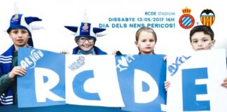 diariodeaficionesunidas el rcd espanyol celebra el dia de los niños pericos para la ultima jornada en el RCDE Stadium de la temporada