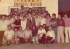 Fotografía de archivo en la que los miembros de la agrupación amarilla posan en su sede social. Peña Enrique Mateos