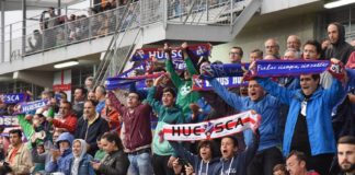 La marea azulgrana estará presente en Valencia para ayudar a los de Anquela en su lucha por el ascenso. SD Huesca
