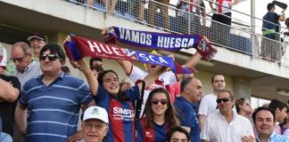 Los peñistas del club oscense arroparán a su equipo en el decisivo encuentro en El Alcoraz ante el Numancia. SD Huesca