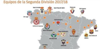 equipos que jugaran la segunda division en la temporada 2017 2018