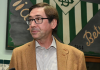 Julio Cardeñosa en su homenaje en la Federación de Peñas Real Betis Balompié