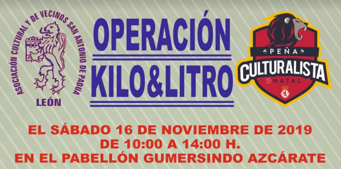 Cartel operación Kilo y Litro de la peña culturalista de León