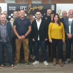 Miembros de la Junta Directiva de la Peña FC Cartagena y el FCC Business