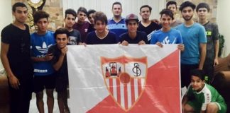 Miembros del equipo Sevilla Irak FC